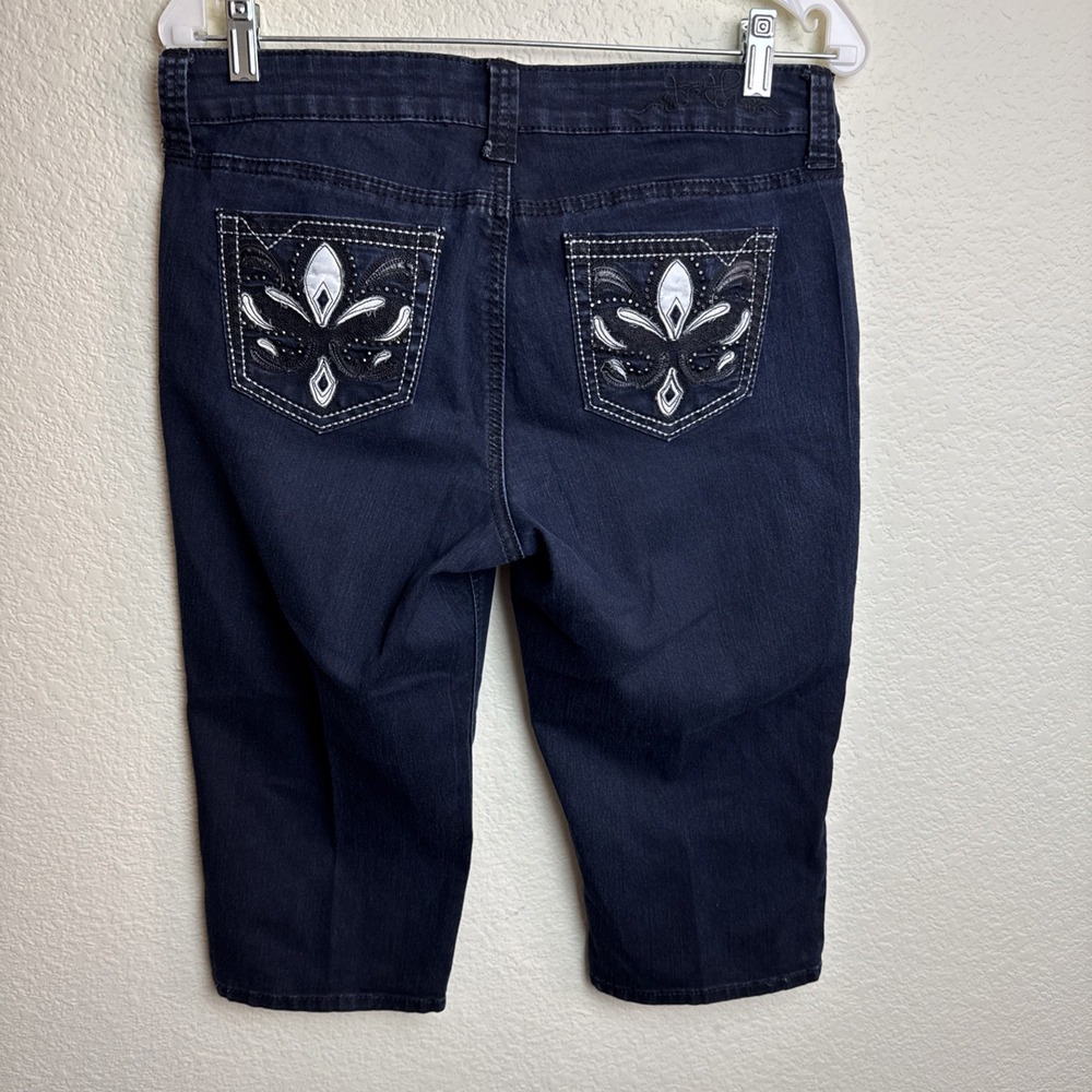Truth Be Told Embellished Pocket Denim Capris 10 - Picture 4 of 7